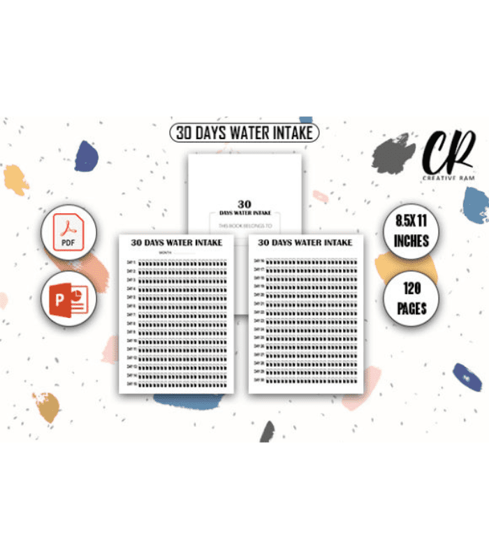 Photo Standart Size (11) 30 Days Water Intake - Image 1