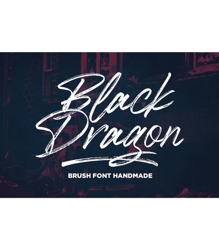 Photo Standart Size (11) Black Dragon Font - Image 1