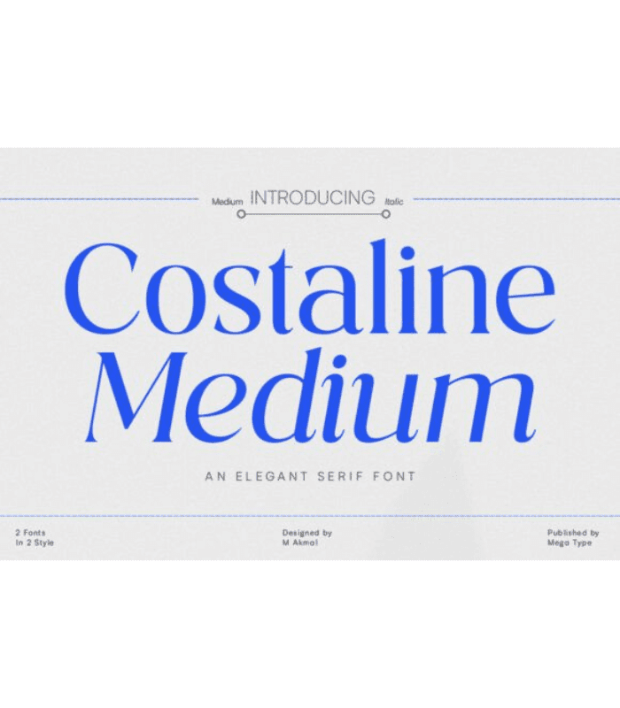 Costaline Medium Font - Image 1
