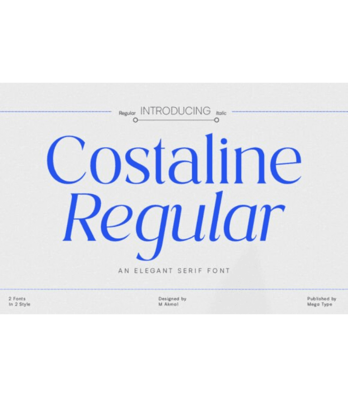 Costaline Regular Font - Image 1