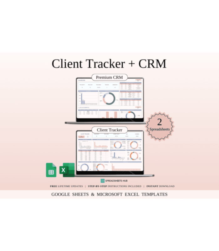 Client Tracker + CRM | Templates Excel - Image 1