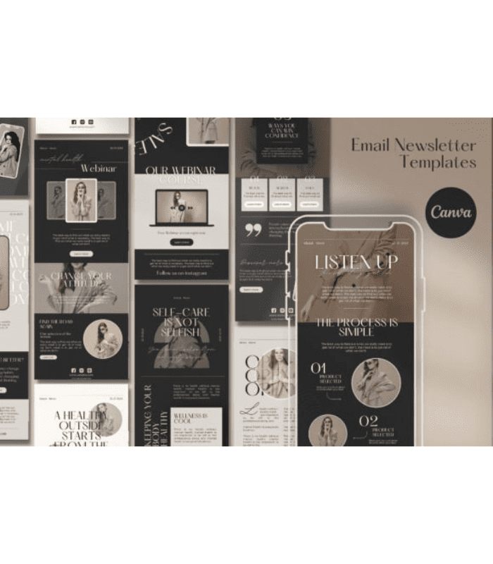 Email Newsletter Template CANVA - Image 1