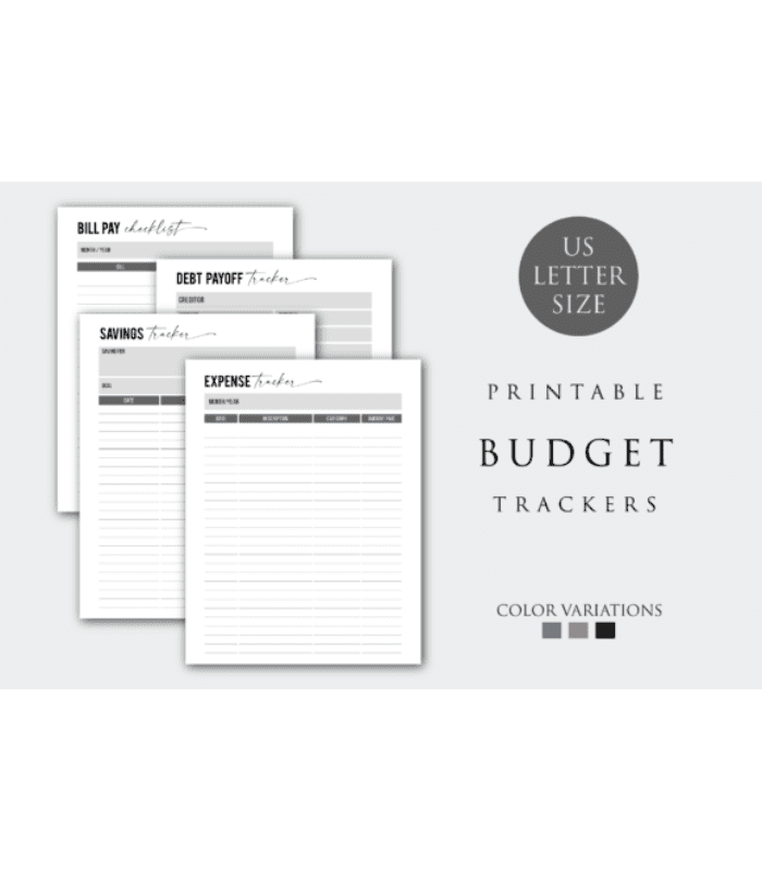 Printable Budget Trackers - Image 1