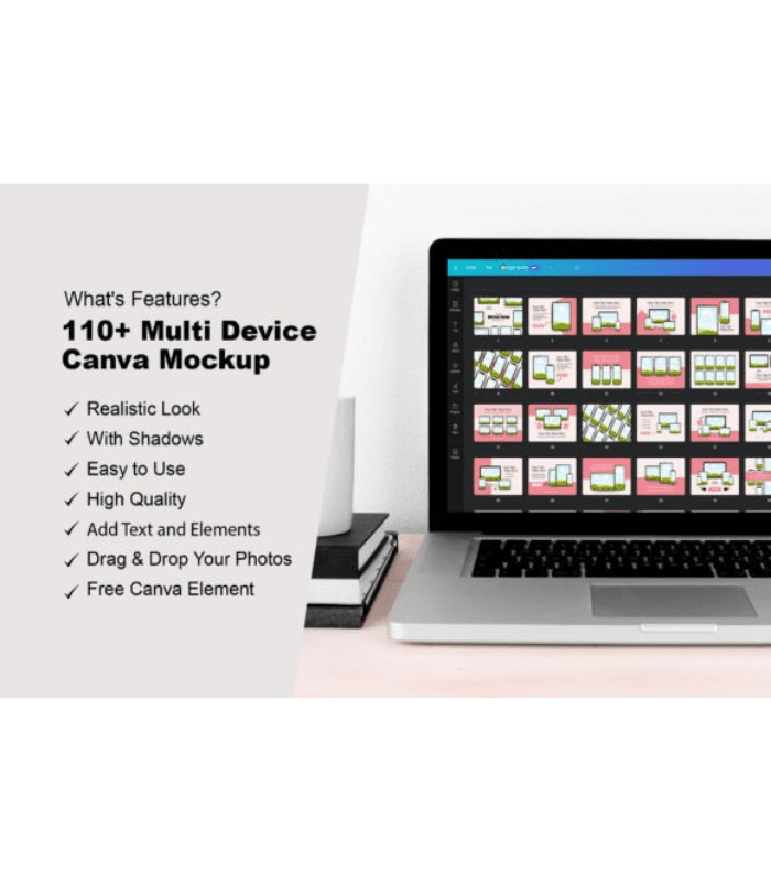 110 Multi Device Mockup Canva Templates - Image 1