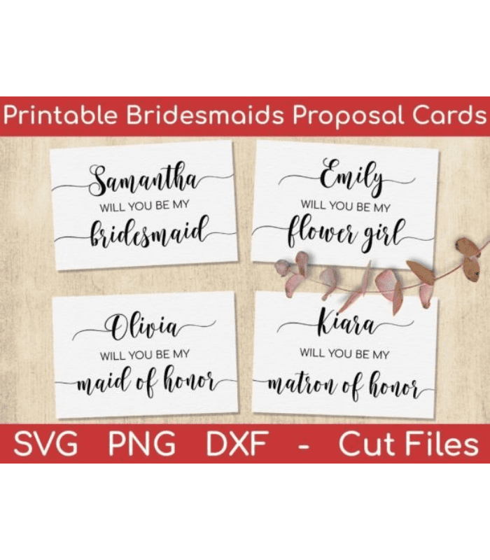 Bridesmaid Proposal Cards Maid of Honor - Image 1