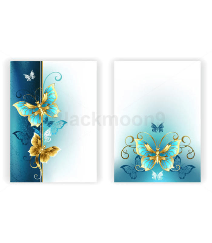 Brochures with Luxury Butterflies - Image 1