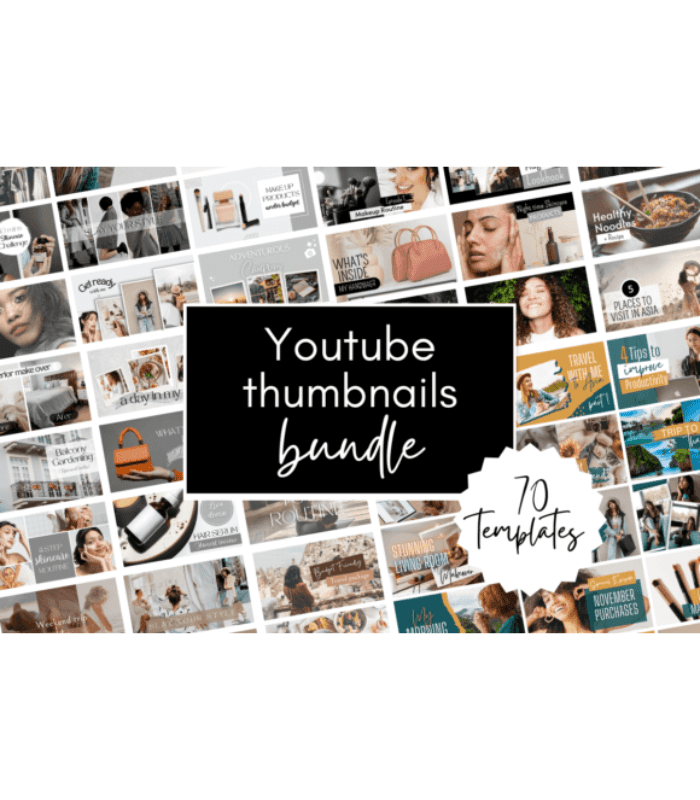 Photo Standart Size 701 X 801 (7) Youtube Thumbnails Bundle Kit - Image 1