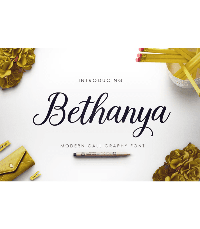 Photo Standart Size (9) Bethanya Font - Image 1